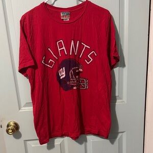 Junk Food Clothing Red NY Giants Tee